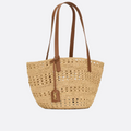 YVES SAINT LAURENT HAND BAG MADE OF RAFFIA