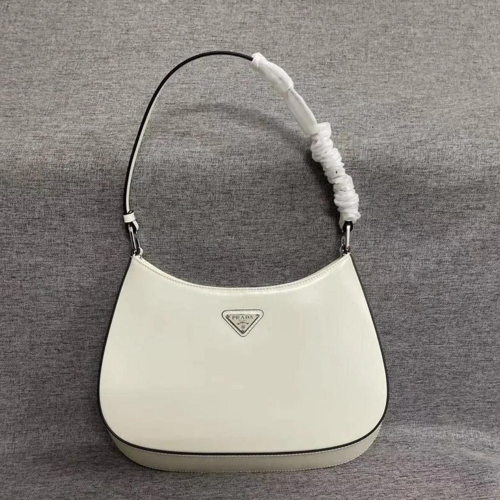 PRADA CLEO SHOULDER BAG MADE OF BRUSHED LEATHER