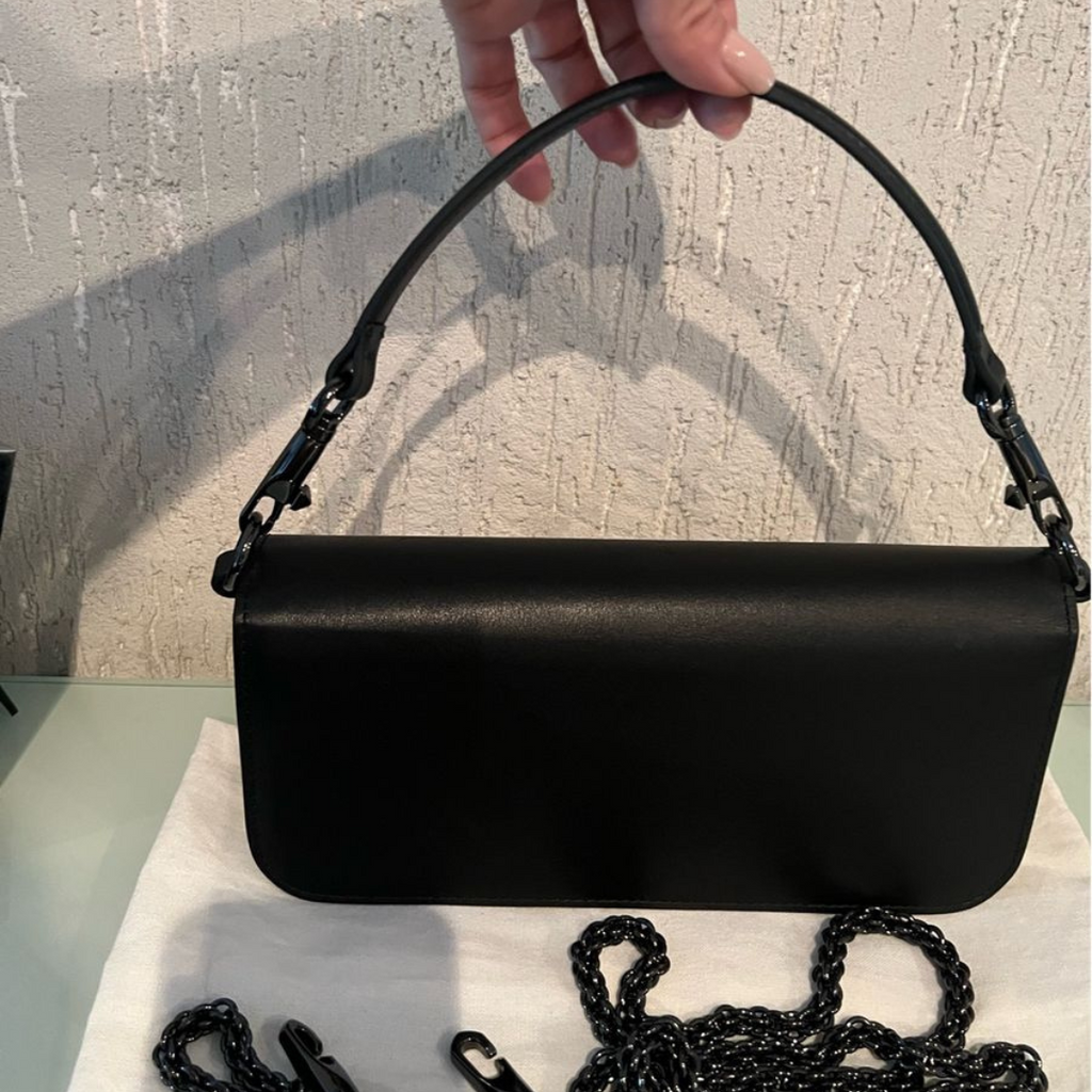 VALENTINO GARAVANI LOCÒ SMALL SHOULDER BAG WITH JEWEL LOGO