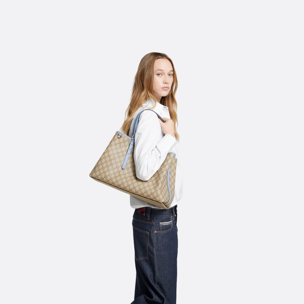 LARGE GG EMBLEM SHOPPER BY GUCCI