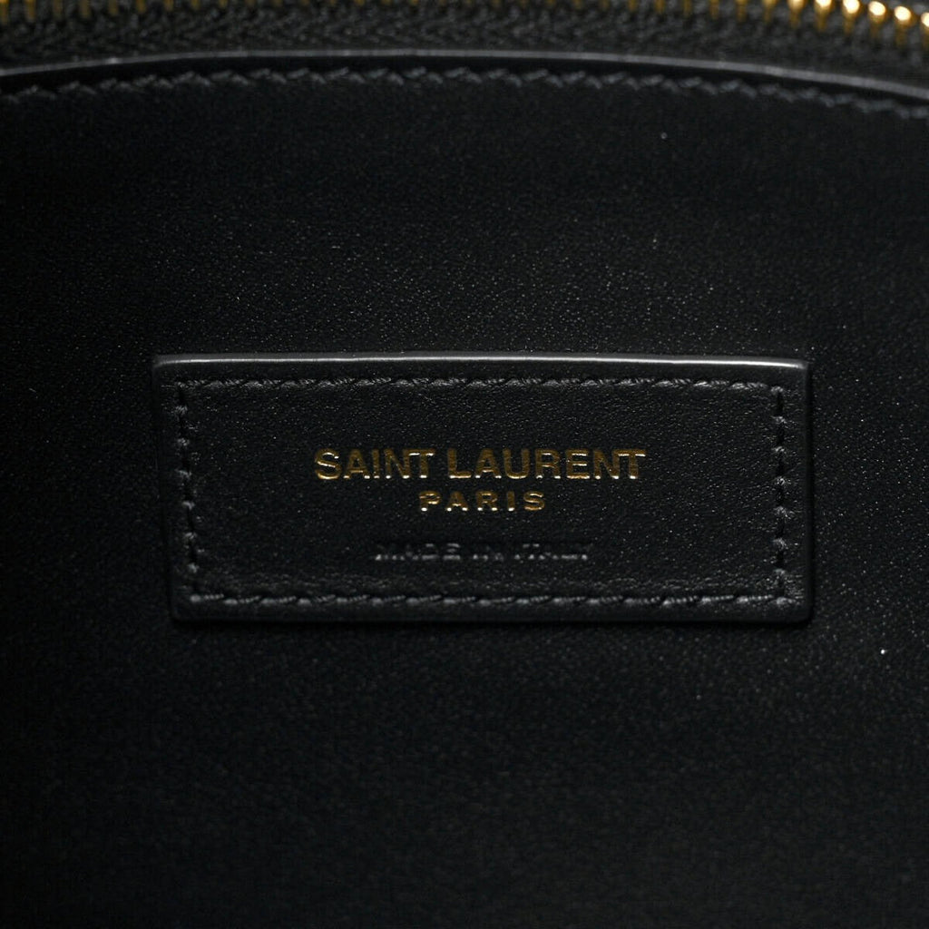 YVES SAINT LAURENT SMALL HAND BAG MADE OF GRAINED LEATHER